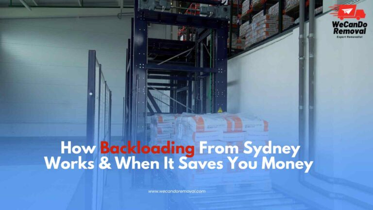 Affordable backloading removal service for long-distance moves.