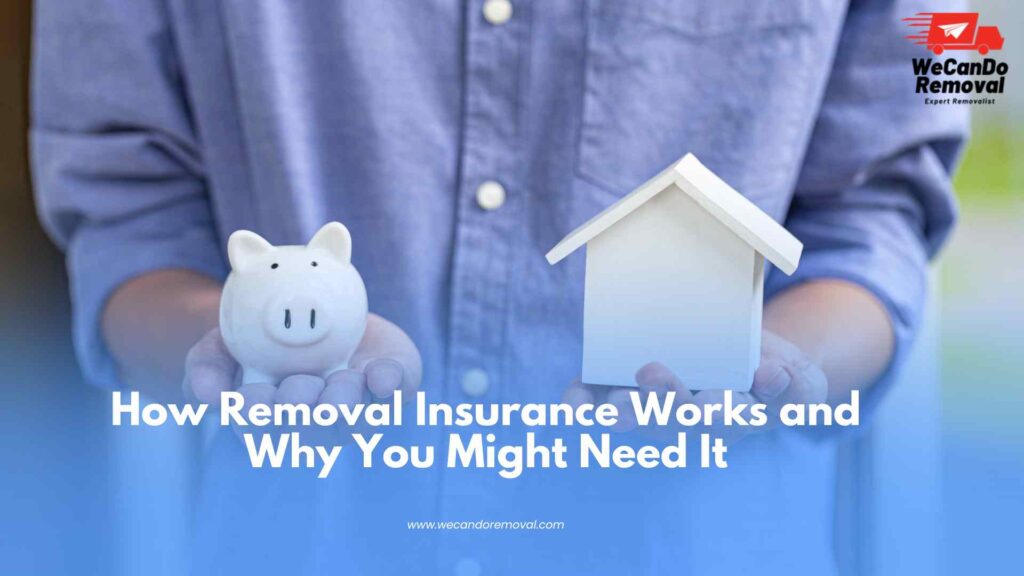 Diagram showing the benefits of removal insurance for home moves