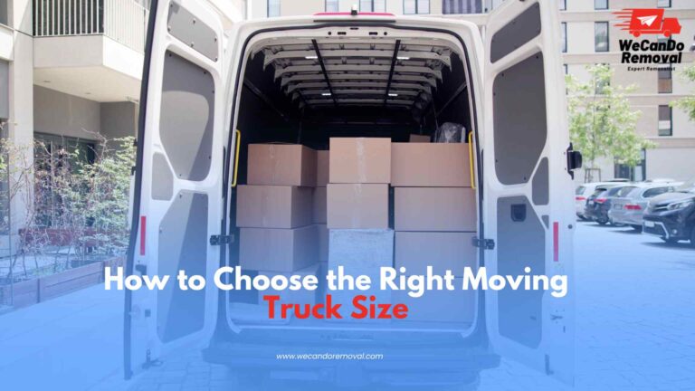 Choosing the right moving truck size for a home relocation.