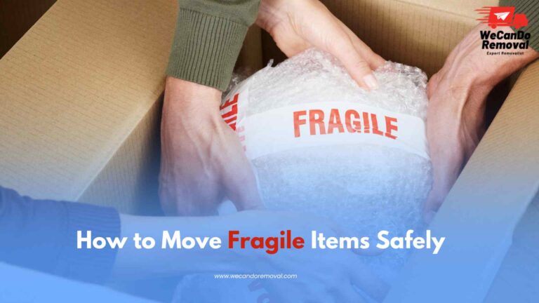 Bubble wrap and boxes used to move fragile items securel