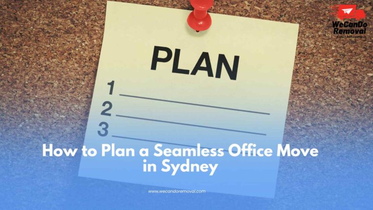 Office move planning in progress with checklist.