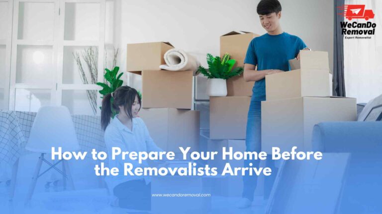 Preparing a home for removalists before moving day.