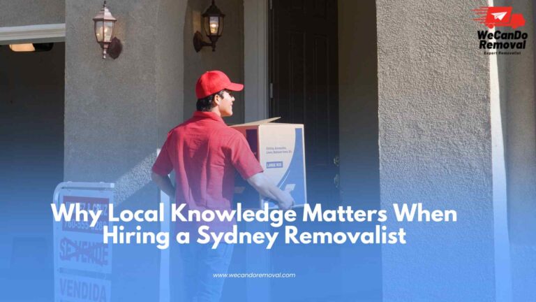 Local removalists helping with a residential house move.