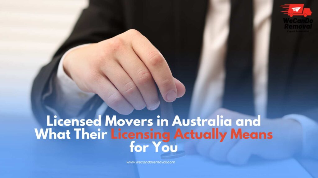 Graphic illustrating the benefits of choosing Licensed Movers for safe moving.